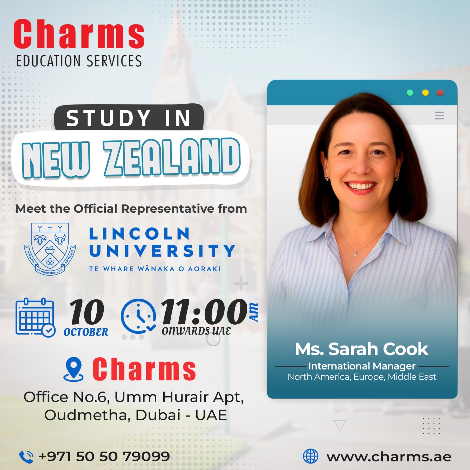 Speaker: Ms. Sarah Cook, Lincoln University